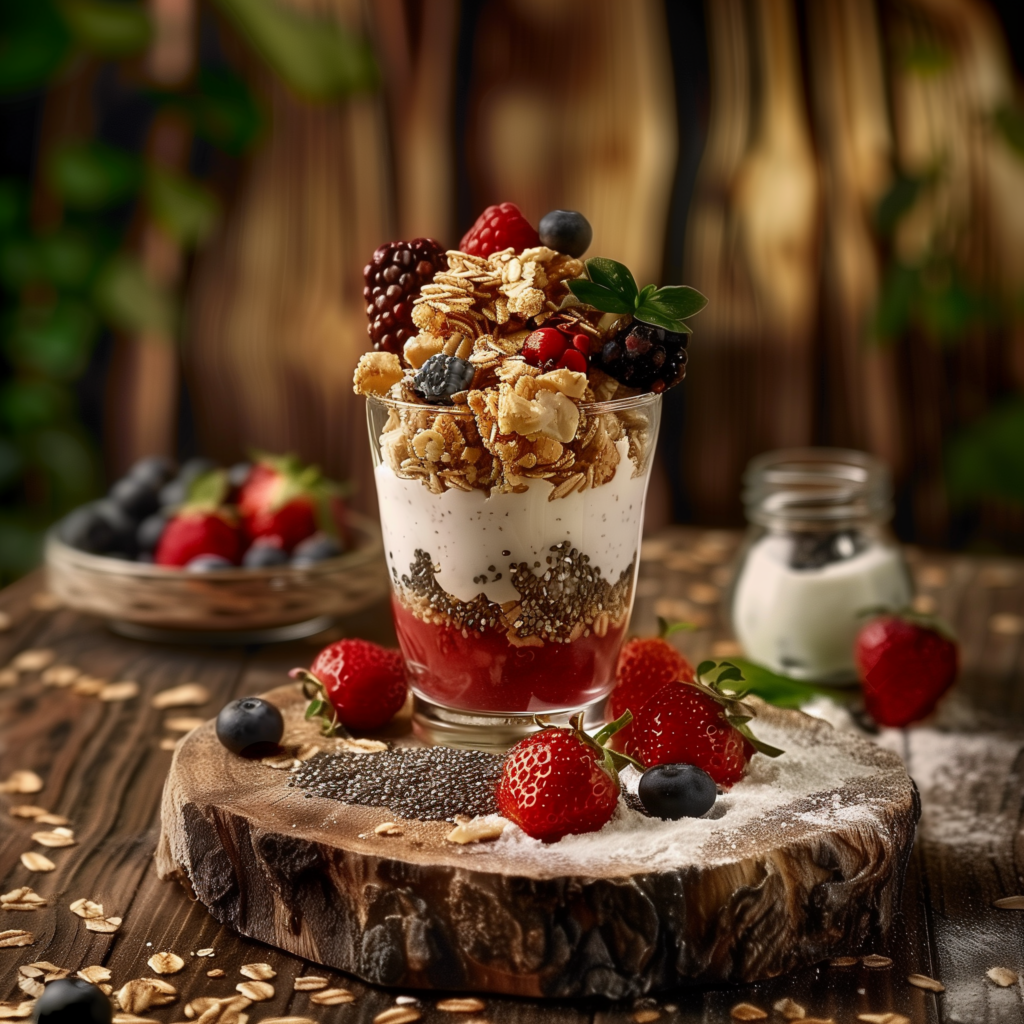 Joghurt mit Früchten und Granola