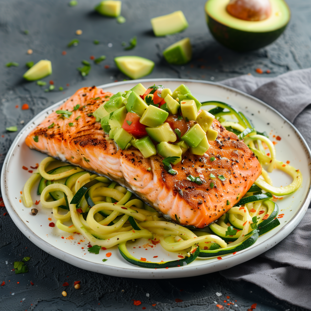 Lachs-mit-Avocado-salsa