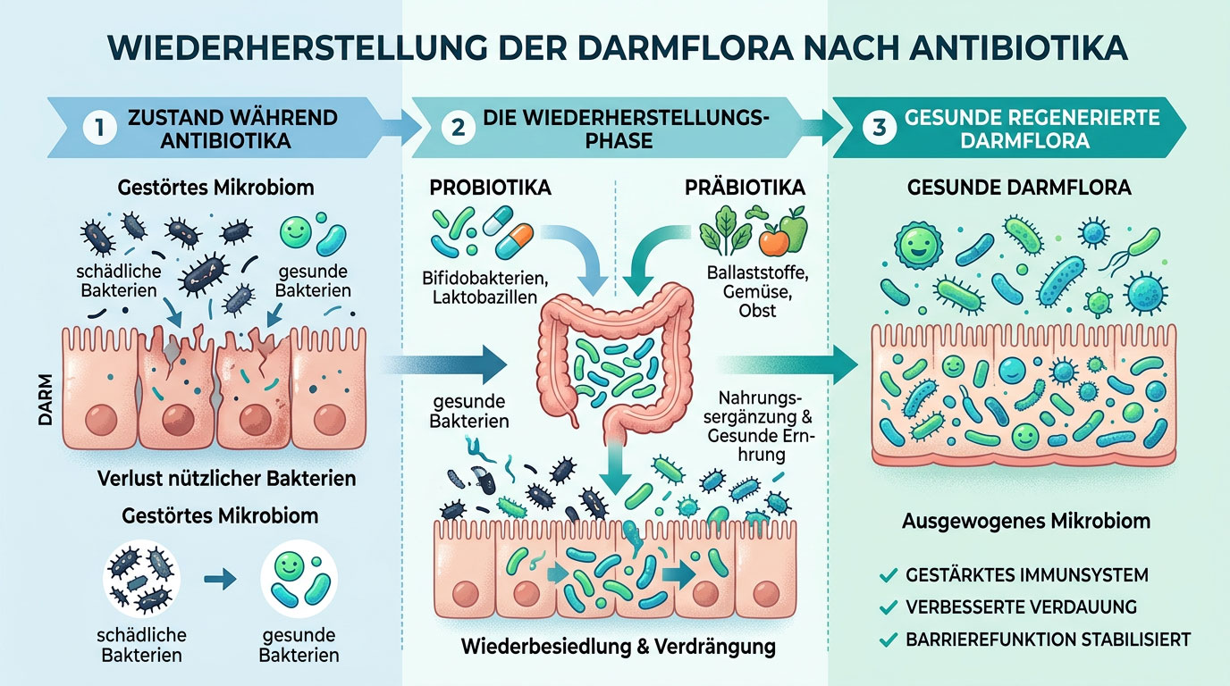 Darmflora nach Antibiotika